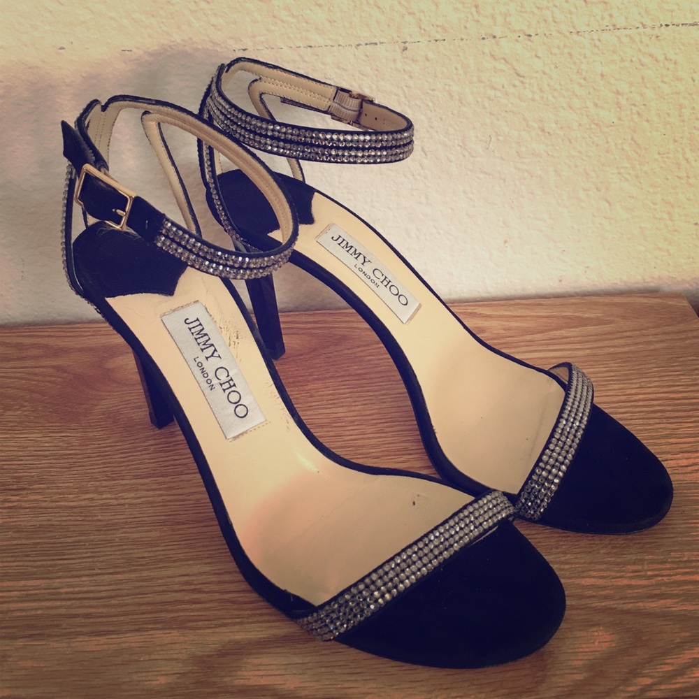 Jimmy Choo👡 Daisy 100mm (suede/crystal)